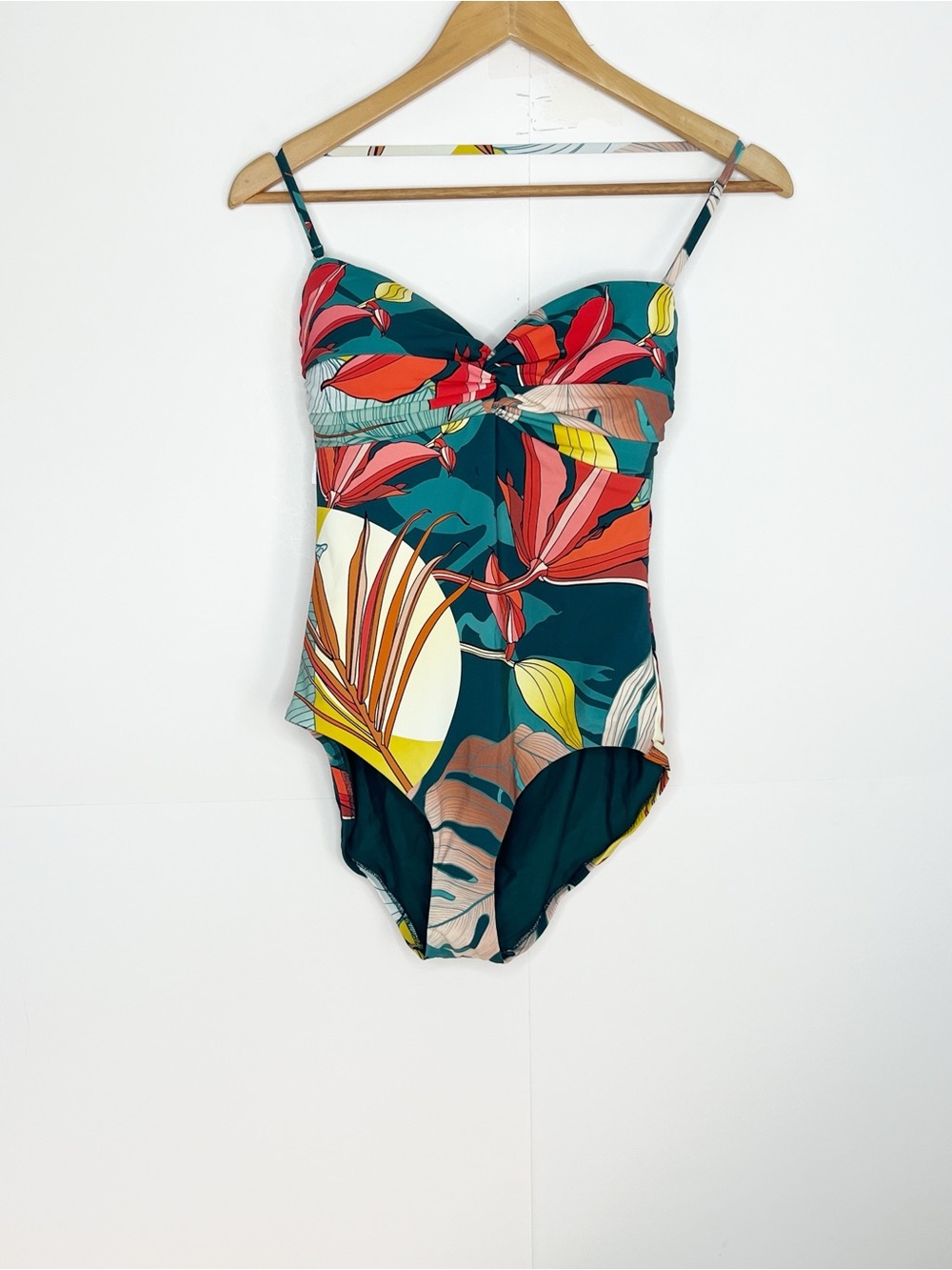 Calia Womens Twisted Bandeau One Piece Size 6